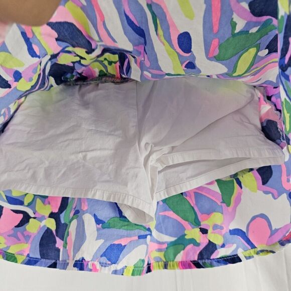 Lilly Pulitzer Girls Size Medium(6-7) Sam Skort In Havin A Blast Print Adorable! - Picture 4 of 5